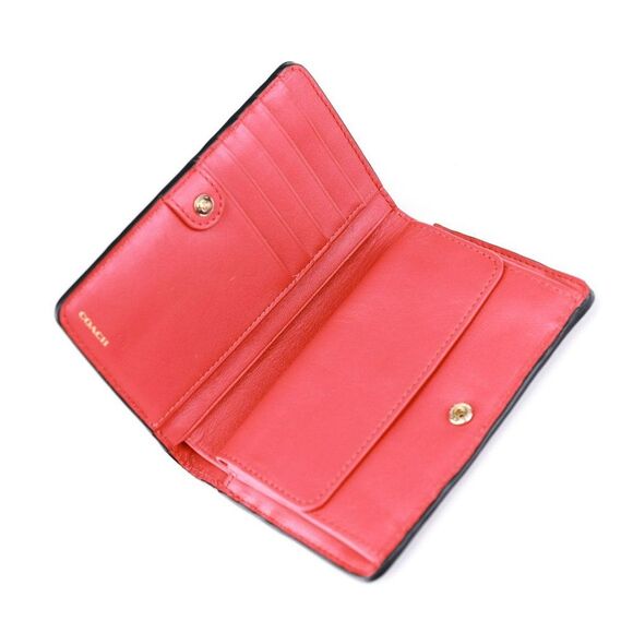 NWT Coach Croc Leather Medium Wallet w Coin Compartment Bronze - Picture 5 of 6